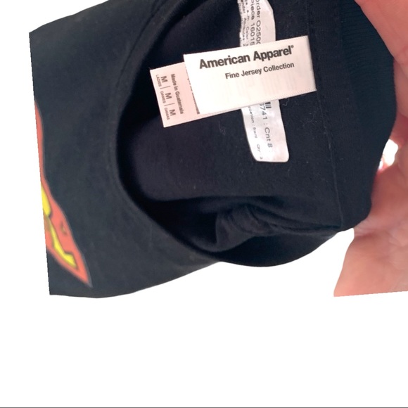 American Apparel Fine Jersey Collection black “Super Cooper” t-shirt size medium - Picture 3 of 3
